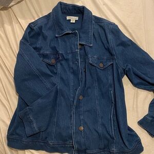 ColdWater Creek Dark Blue Denim Jacket